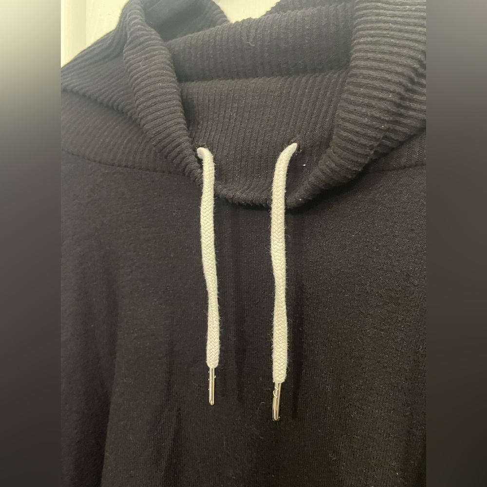 3X Terra & Sky Black Cowl Neck Sweater